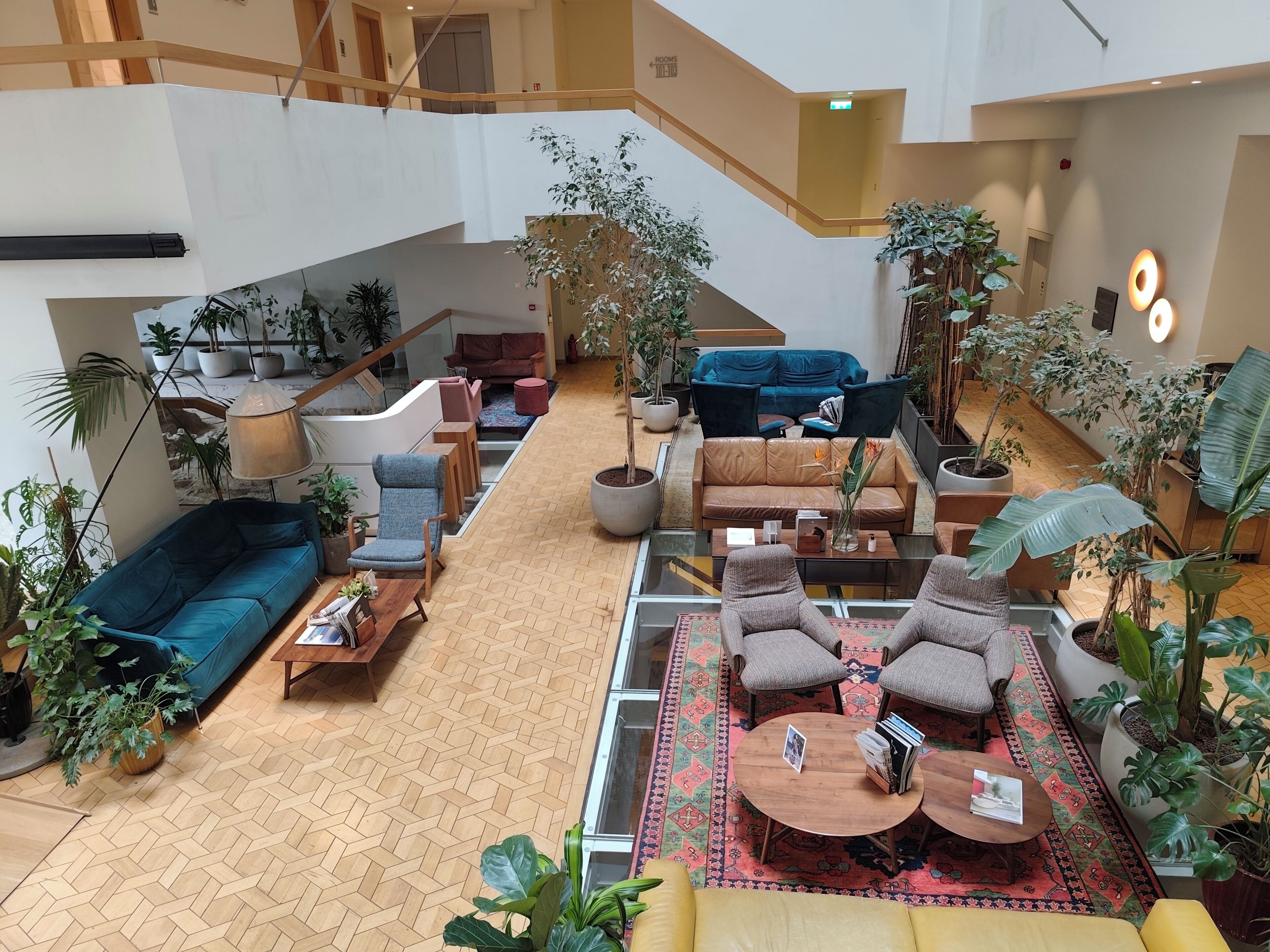 Sala de estar en el lobby