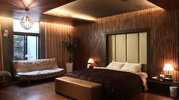 Double Room (Fashion) | Premium bedding, down comforters, desk, blackout drapes