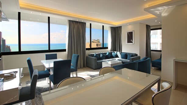 Family Suite, Sea View | View from room - Palm Ville Suites (Beirut)