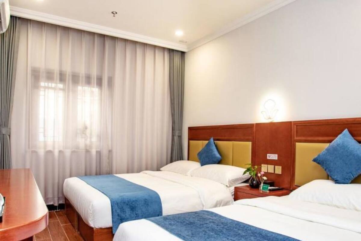 Habitación estándar con 2 camas individuales (Mainland Chinese Only仅限中国大陆客人) | Cortinas opacas, wifi gratis, ropa de cama