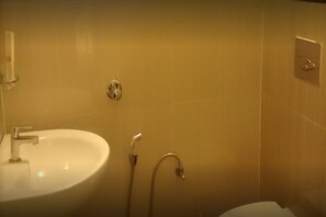 Douche, serviettes fournies