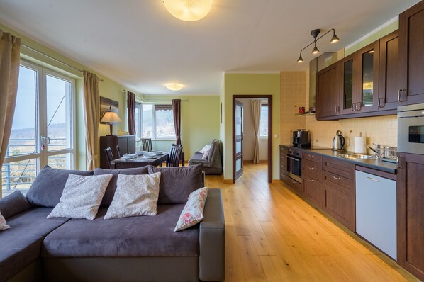 公寓, 1 间卧室 | 起居区 | 平板电视