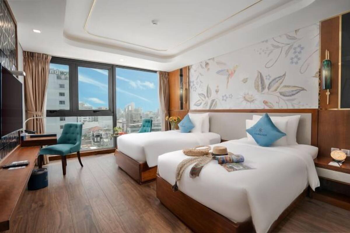 Premium bedding, down comforters, memory foam beds, minibar