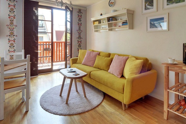 Apartment, Sauna | Living area | Flat-screen TV