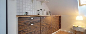 公寓, 桑拿浴 | 私人简易厨房 | 冰箱、微波炉、炉灶、茶具/咖啡用具