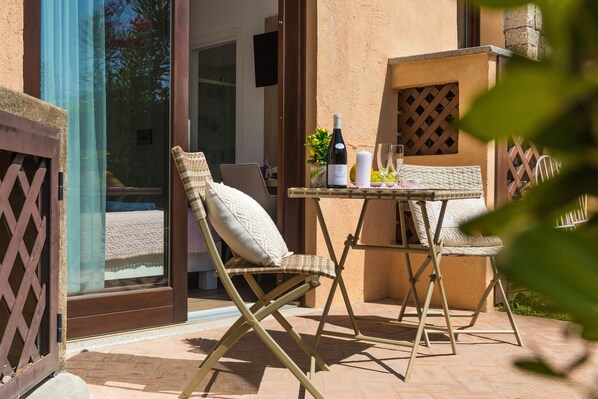 Quarto casal superior | Terraço/pátio