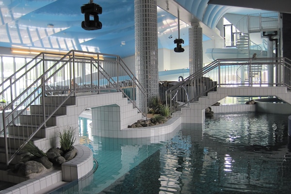 14 indoor pools, 3 outdoor pools