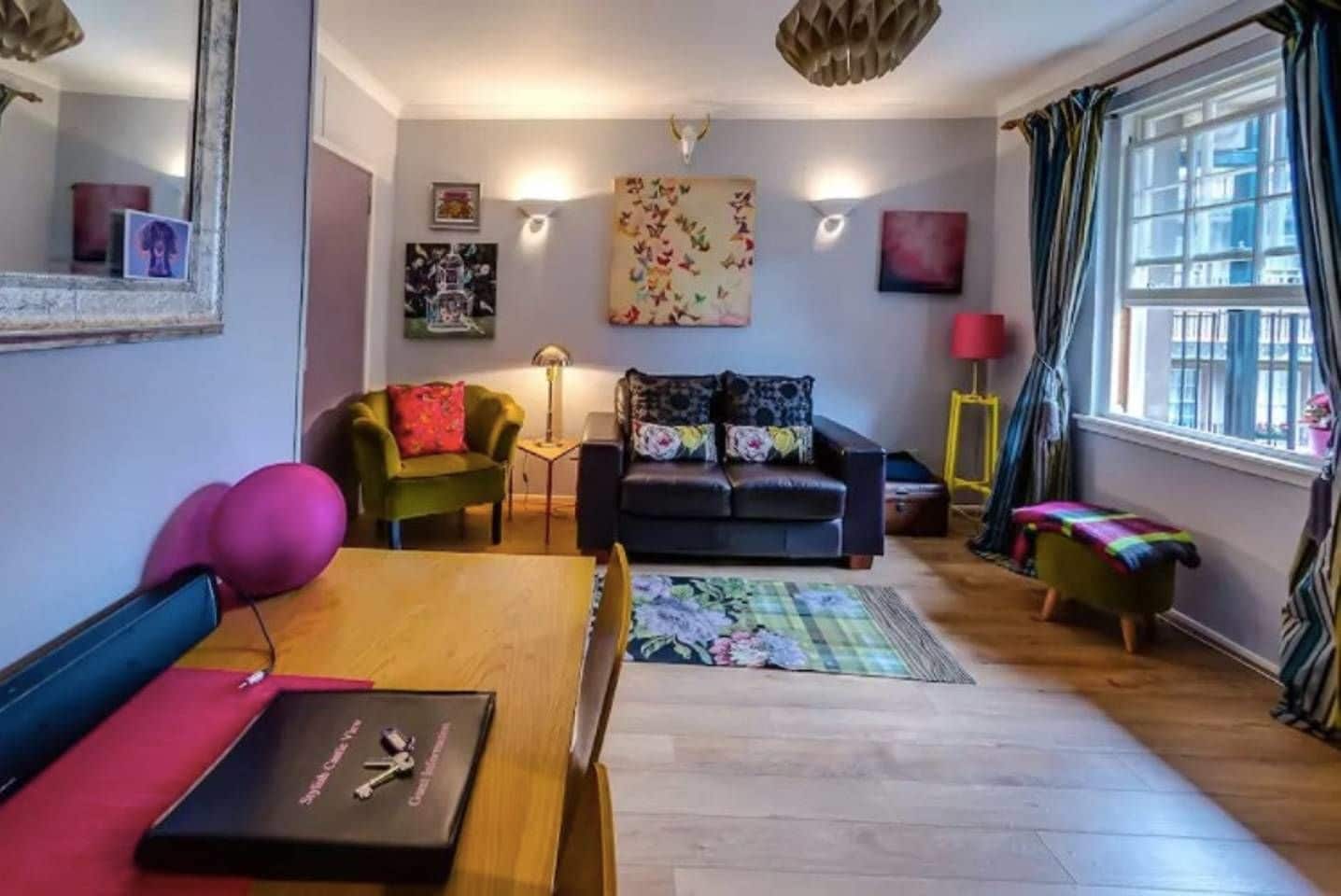 Apartment (1 Bedroom) | Living room | Flat-screen TV, Netflix, streaming services