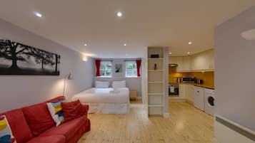 Apartment, 1 Double Bed with Sofa bed (1 Bedroom) | Living area | TV
