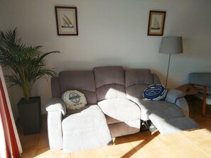 Ferienhaus, 2 Schlafzimmer, Meerblick | Wohnbereich
