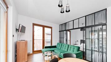 Apartamento (77 - Rakowicka 22 J) | Tabla de planchar con plancha, wifi gratis, ropa de cama