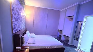 Comfort Apartment, City View | Laptop workspace, blackout curtains, free WiFi, bed sheets