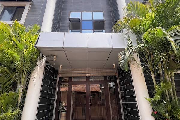 Majoituspaikan sisäänkäynti