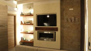 Comfort-Apartment, 1 Schlafzimmer, Erdgeschoss | Wohnzimmer