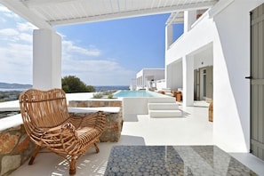 Villa, 5 chambres, piscine privée (Kallihroe) | Terrasse/Patio