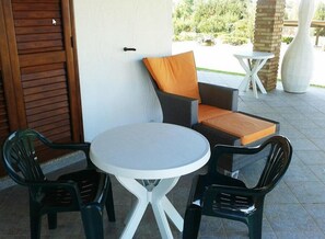 Quarto casal clássico | Terraço/pátio