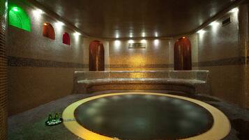 Sauna, hot tub, steam room, Turkish bath
