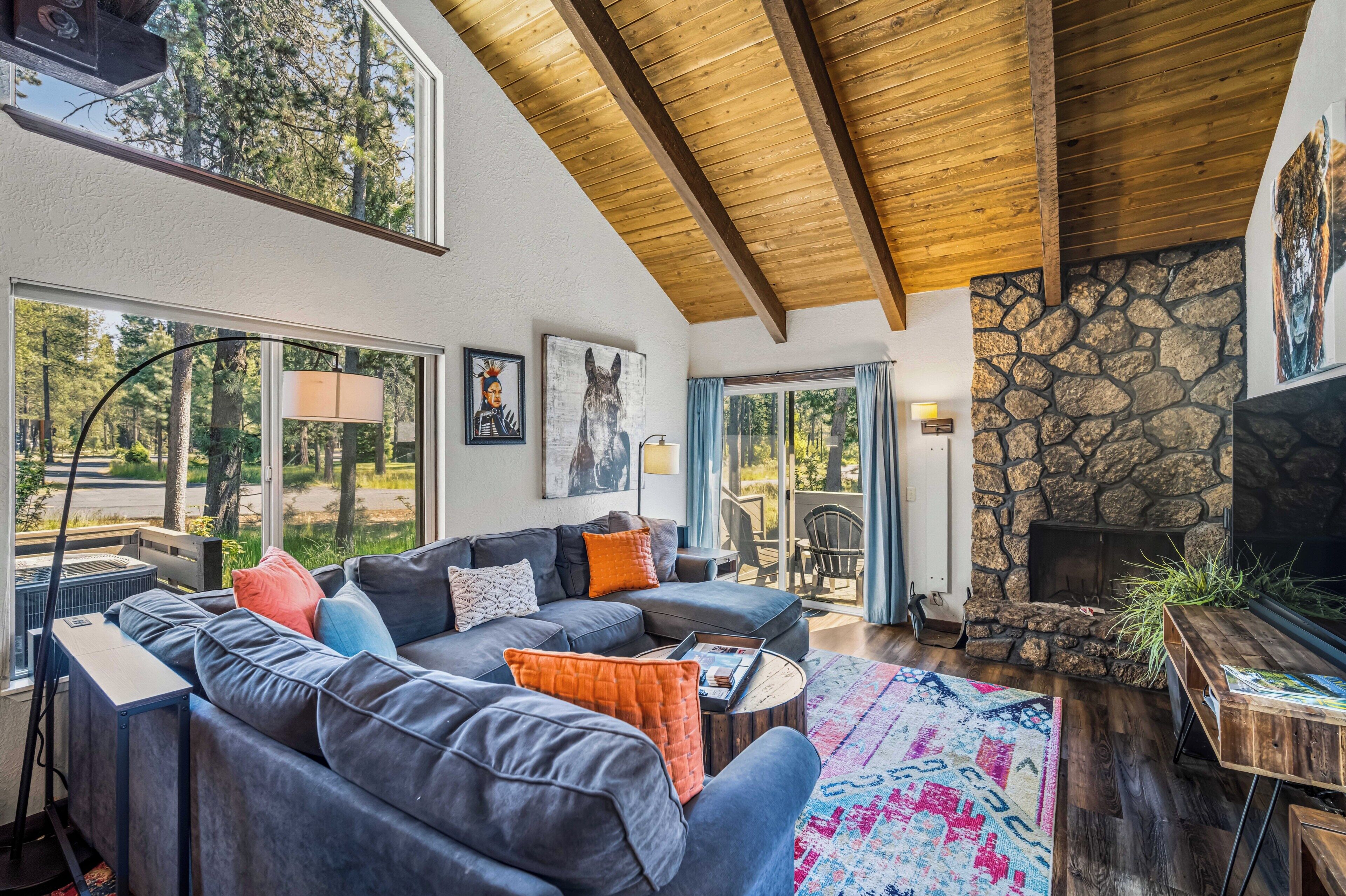 TV, fireplace, DVD player