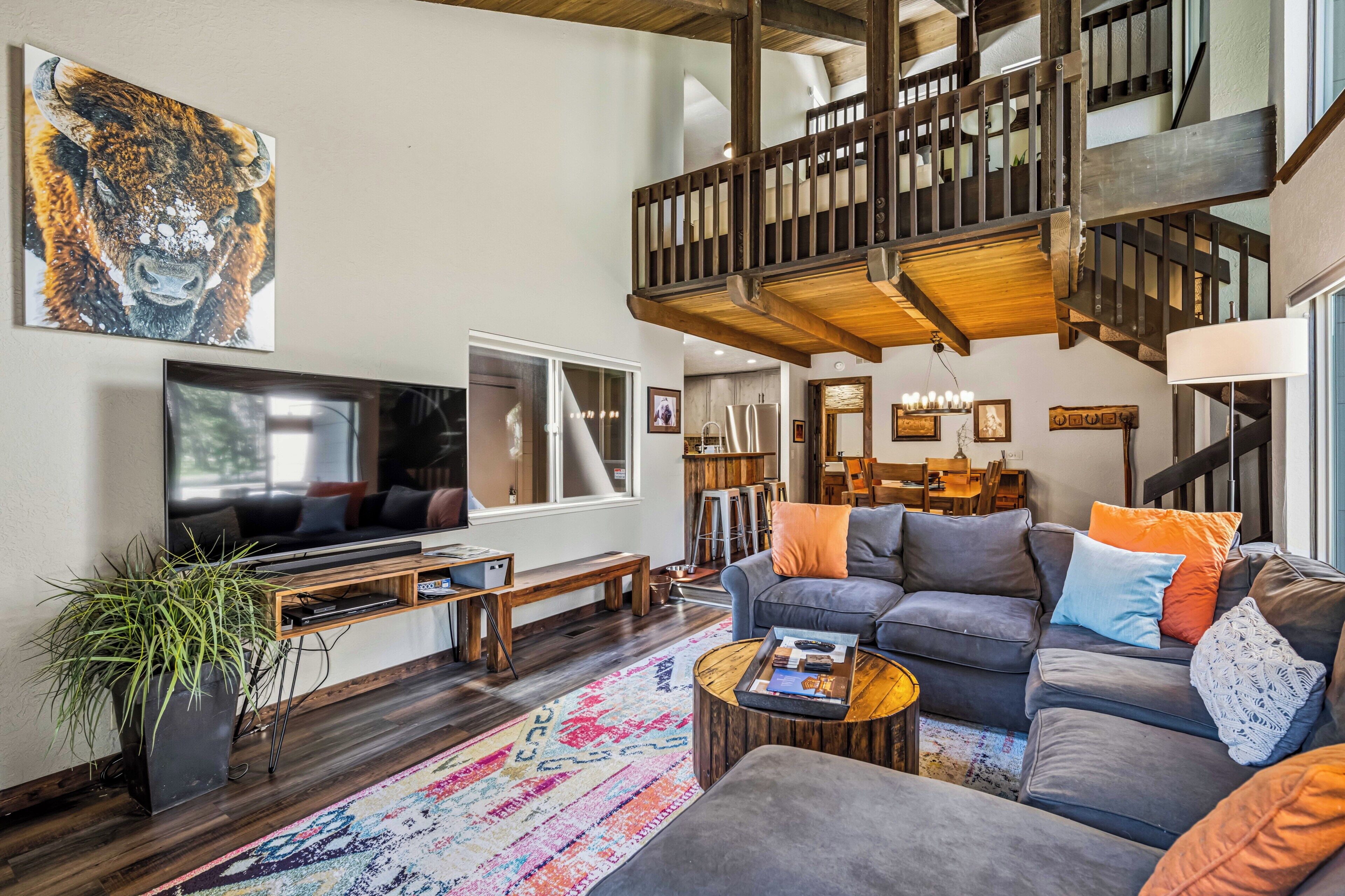 TV, fireplace, DVD player