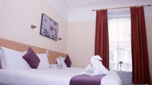 Desk, free WiFi, bed sheets