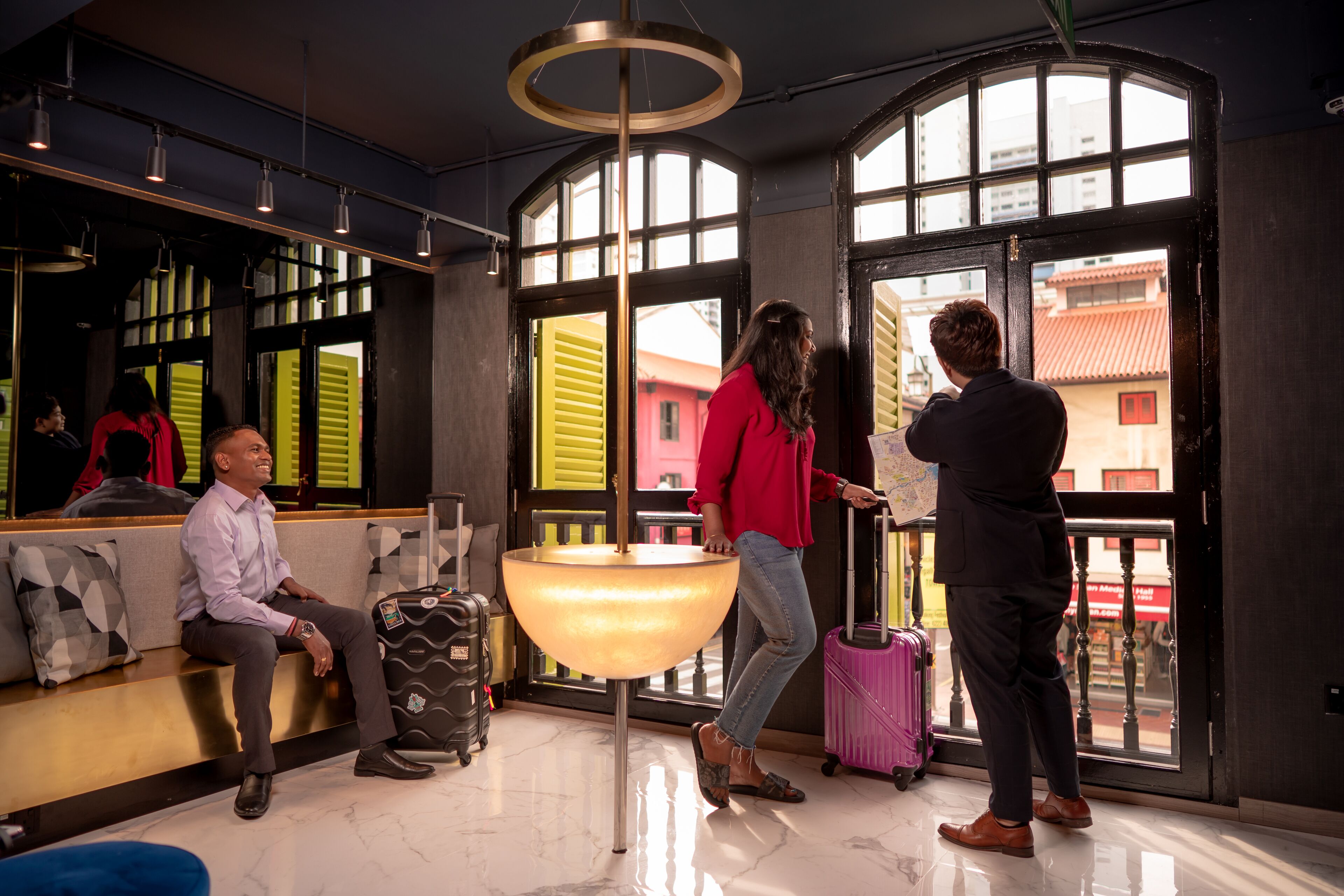 Sala de estar en el lobby