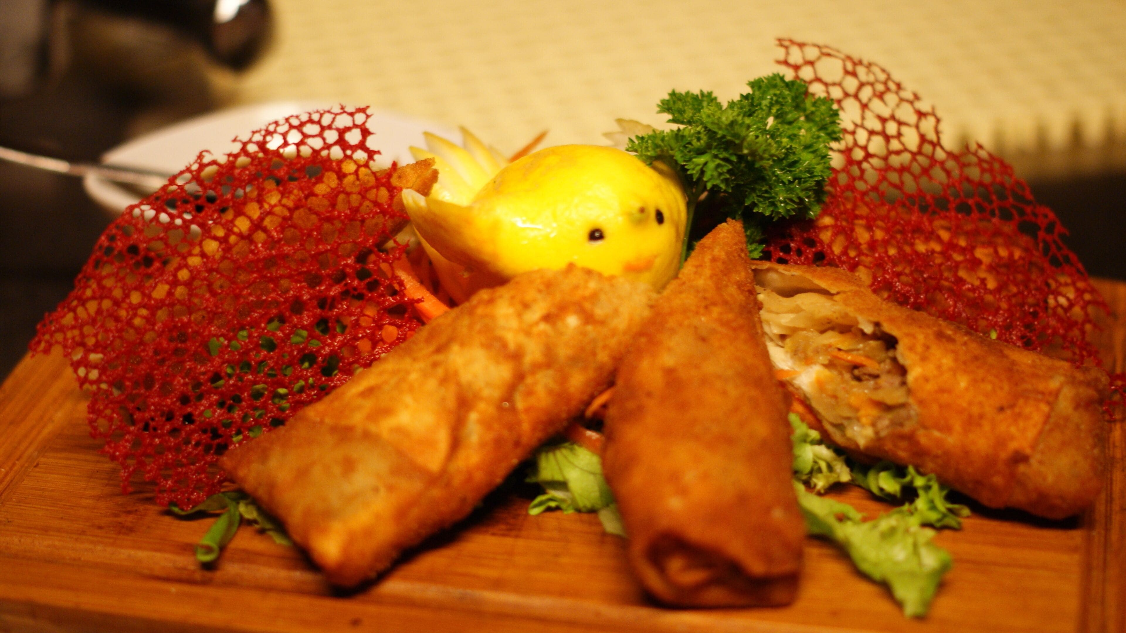 breakfast, lunch and dinner served