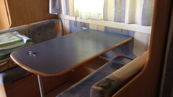 Cabin, Shared Bathroom | Living area | TV