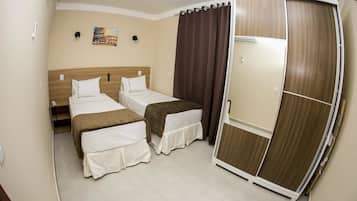 Twin Room | Desk, blackout curtains, iron/ironing board, free WiFi