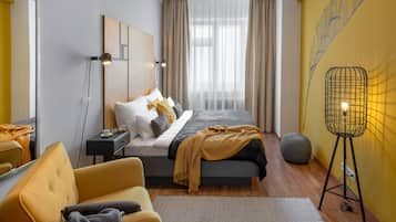 Apartment, 1 Bedroom, Terrace | Hypo-allergenic bedding, in-room safe, individually decorated