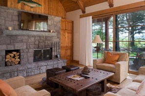 TV, fireplace, DVD player