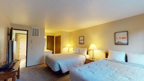 2 bedrooms, internet, bed sheets