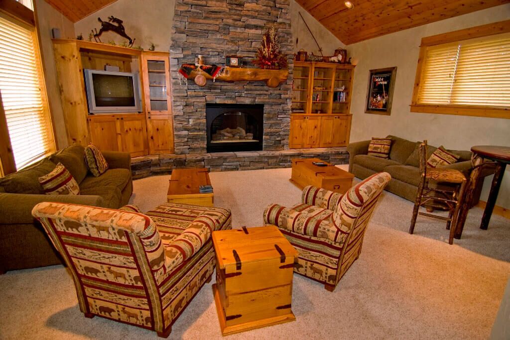 TV, fireplace, table football