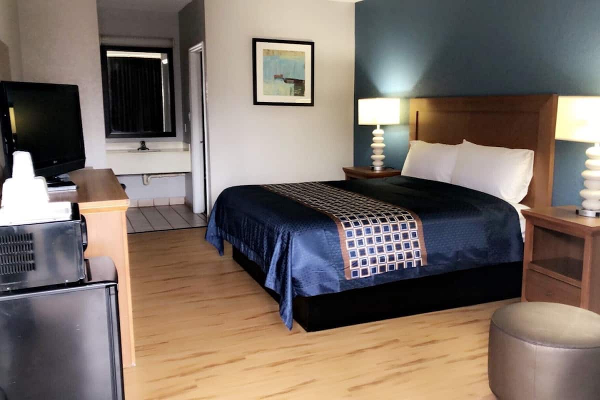 Standard Room, 1 King Bed, Non Smoking, Refrigerator & Microwave | Iron/ironing board, free WiFi, bed sheets