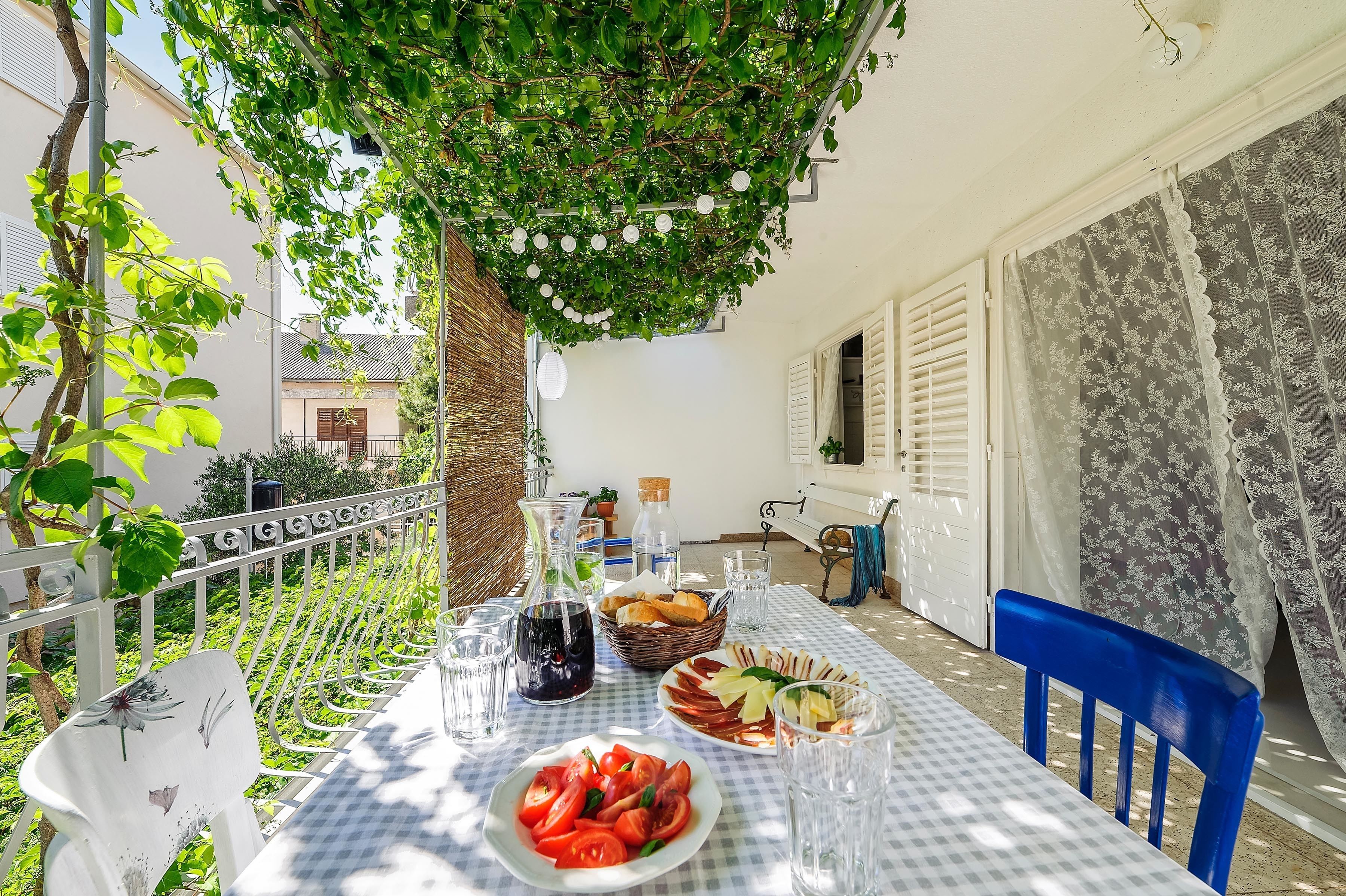 Apartment, 2 Bedrooms, Terrace, Sea View (Luca) | Terrace/patio