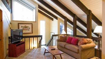 TV, fireplace, DVD player