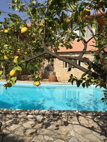 Stone luxurious Villa with a swimming pool