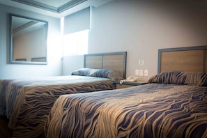 Standard Room, 2 Double Beds | Free WiFi, bed sheets - Hotel Antas (Mexico City)