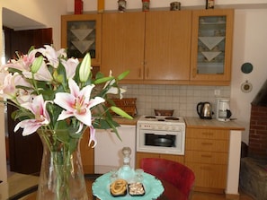 Refrigerador, microondas, horno, placa de cocina