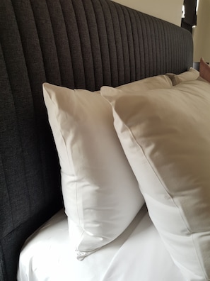 Premium bedding, pillowtop beds, blackout drapes, iron/ironing board