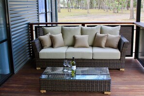 Exclusive Cabin, 1 Bedroom, Lake View | Terrace/patio