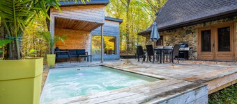 Chalet en nature*spa-piscine au sel*sauna*billard*foyer*wifi*rando en montagne
