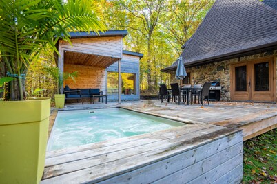 Chalet in nature*spa-salt pool*sauna*billiards*fireplace*wifi*hiking in the mountains