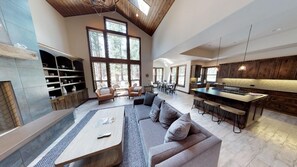 TV, fireplace, DVD player