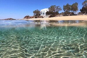 Vlak bij het strand