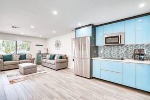 Fridge, microwave, stovetop, dishwasher - Updated St James City Home on Canal w/ Pool & Dock (St. James City)