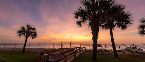 Stroll along the waterfront promenade, taking in the tranquil views of the ocean.