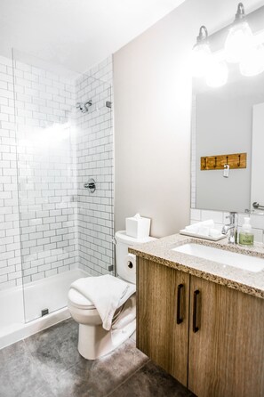 Towels, soap, toilet paper