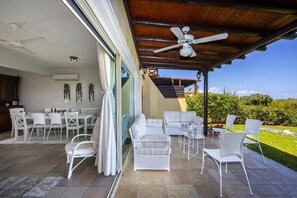 Villa, 4 Bedrooms, Sea View, Beachfront | Terrace/patio - Sirina Waterfront House (Paralimni)