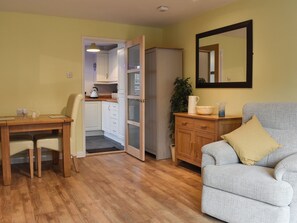 Living area - Old Orchard Cottage near Eden (Trethurgy, near St Austell)