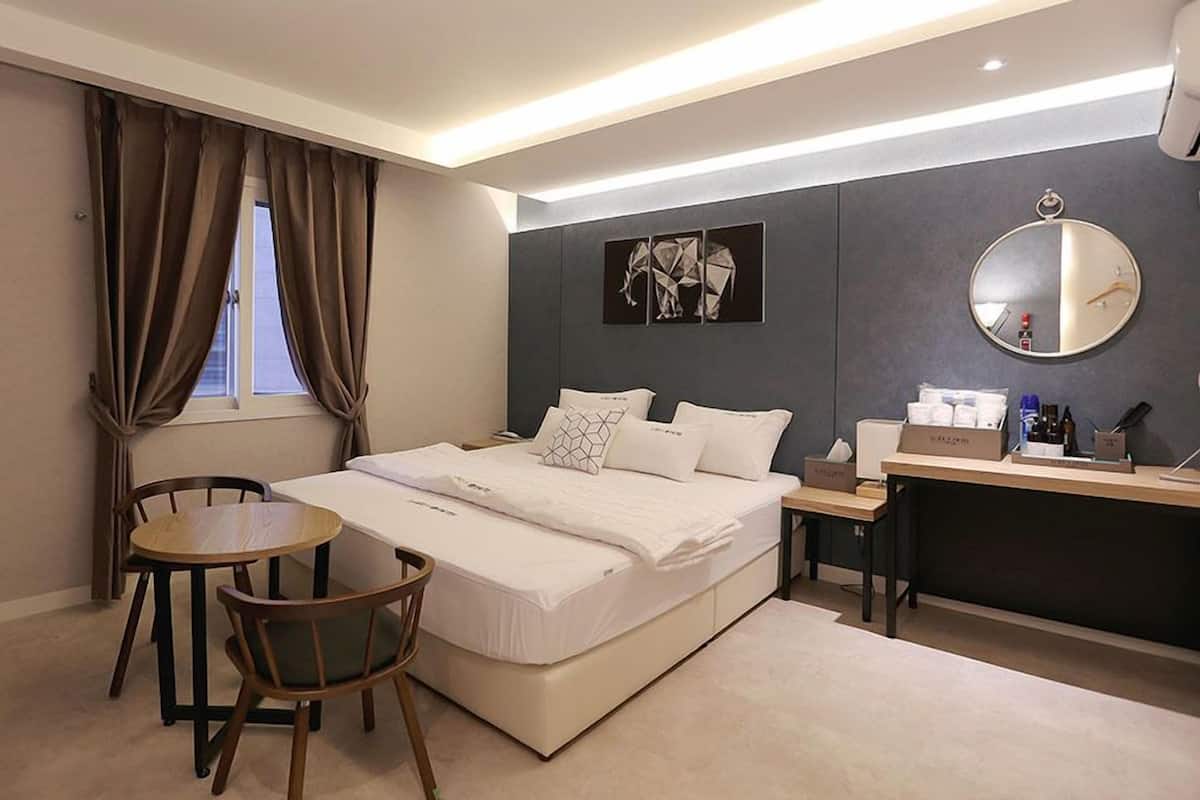 Standard Double Room | Laptop workspace, blackout drapes, WiFi (free), individually decorated